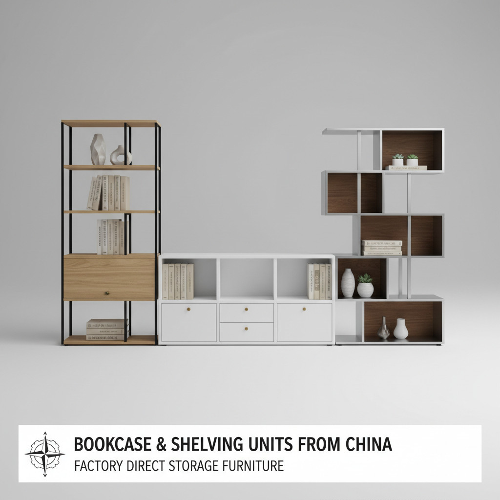Bookcase and Shelving Units from China: Factory Direct Storage Furniture
