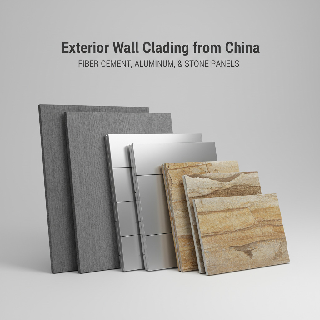 Exterior Wall Cladding from China: Fiber Cement, Aluminum, and Stone Panels