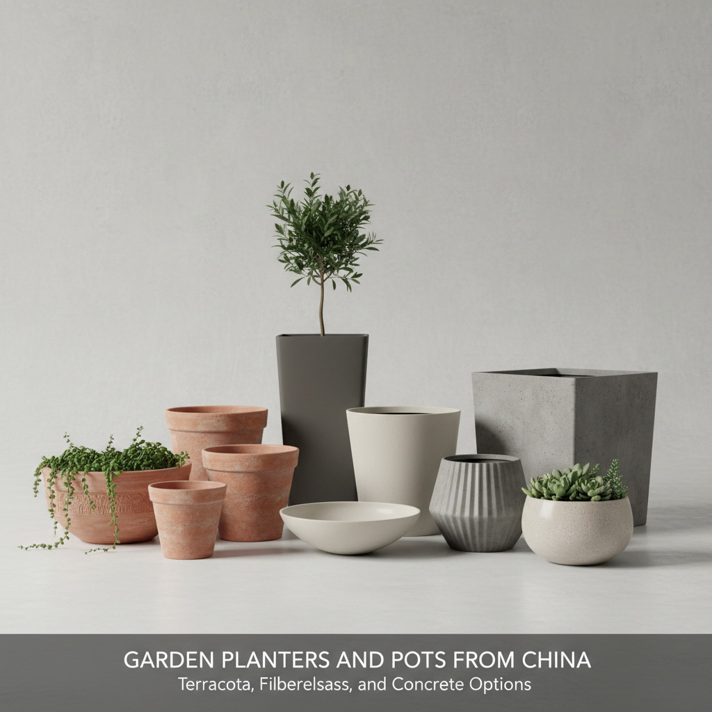 Garden Planters and Pots from China: Terracotta, Fiberglass, and Concrete Options