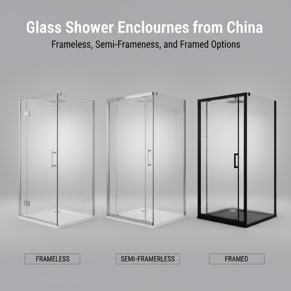 Glass Shower Enclosures from China: Frameless, Semi-Frameless, and Framed Options