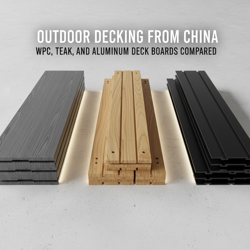 Outdoor Decking from China: WPC, Teak, and Aluminum Deck Boards Compared