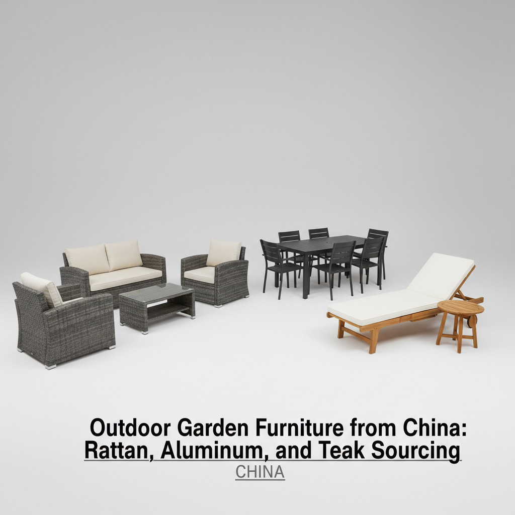 Outdoor Garden Furniture from China: Rattan, Aluminum, and Teak Sourcing
