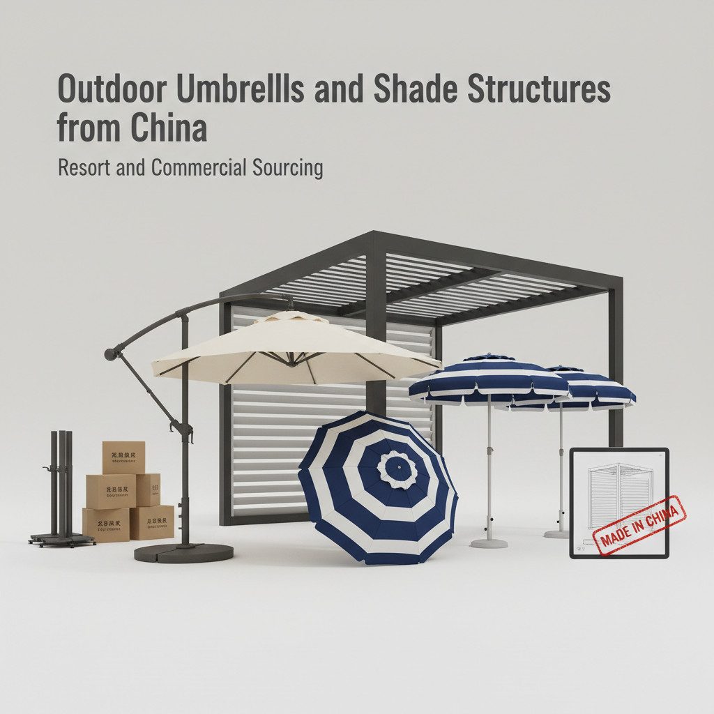 Outdoor Umbrellas and Shade Structures from China: Resort and Commercial Sourcing