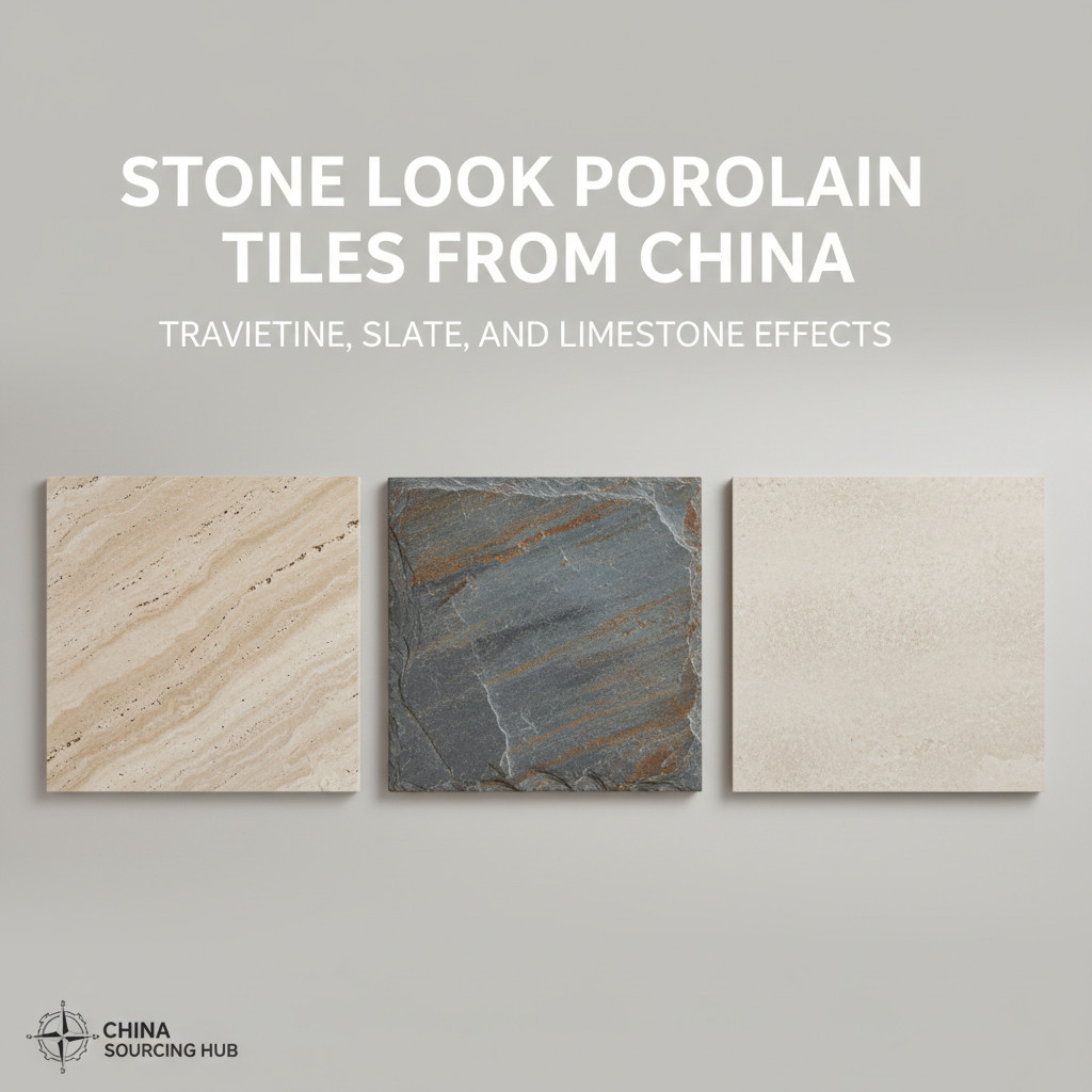 Stone Look Porcelain Tiles from China: Travertine, Slate, and Limestone Effects