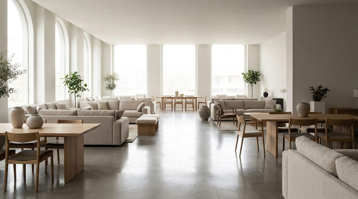 Furniture showroom interior in Foshan